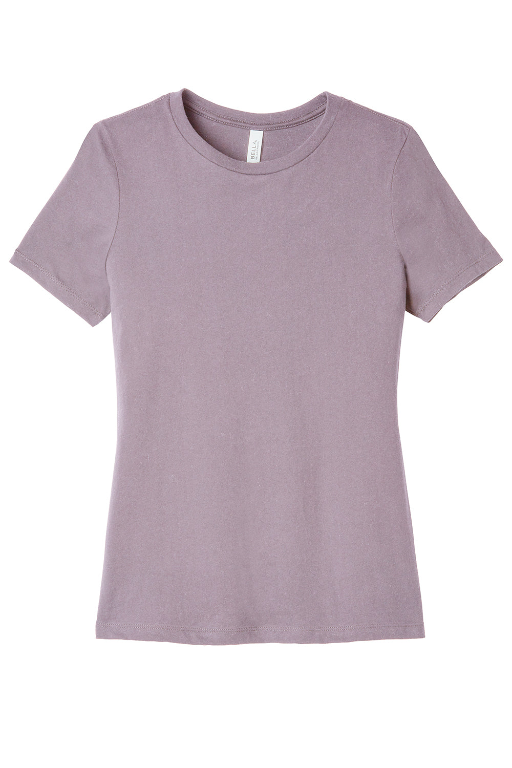 Bella + Canvas BC6400/B6400/6400 Womens Relaxed Jersey Short Sleeve Crewneck T-Shirt Orchid Flat Front