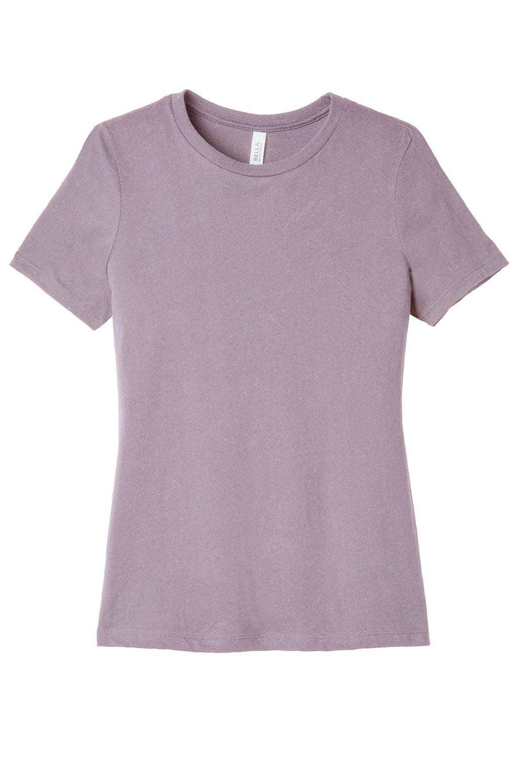 Bella + Canvas BC6400/6400 Womens Relaxed Jersey Short Sleeve Crewneck T-Shirt Orchid Flat Front