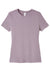 Bella + Canvas BC6400/6400 Womens Relaxed Jersey Short Sleeve Crewneck T-Shirt Orchid Flat Front