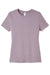 Bella + Canvas BC6400/B6400/6400 Womens Relaxed Jersey Short Sleeve Crewneck T-Shirt Orchid Flat Front