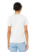 Bella + Canvas BC6400/B6400/6400 Womens Relaxed Jersey Short Sleeve Crewneck T-Shirt White Model Back