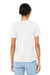 Bella + Canvas BC6400/6400 Womens Relaxed Jersey Short Sleeve Crewneck T-Shirt White Model Back
