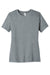 Bella + Canvas BC6400CVC/6400CVC Womens CVC Short Sleeve Crewneck T-Shirt Heather Grey Flat Front