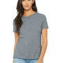 Bella + Canvas Womens CVC Short Sleeve Crewneck T-Shirt - Heather Grey