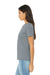 Bella + Canvas BC6400CVC/6400CVC Womens CVC Short Sleeve Crewneck T-Shirt Heather Grey Model Side