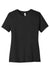 Bella + Canvas BC6400CVC/6400CVC Womens CVC Short Sleeve Crewneck T-Shirt Heather Black Flat Front