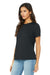Bella + Canvas BC6400CVC/6400CVC Womens CVC Short Sleeve Crewneck T-Shirt Heather Dark Grey Model 3Q