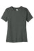 Bella + Canvas BC6400CVC/6400CVC Womens CVC Short Sleeve Crewneck T-Shirt Heather Deep Grey Flat Front