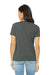 Bella + Canvas BC6400CVC/6400CVC Womens CVC Short Sleeve Crewneck T-Shirt Heather Deep Grey Model Back