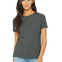 Bella + Canvas Womens CVC Short Sleeve Crewneck T-Shirt - Heather Deep Grey