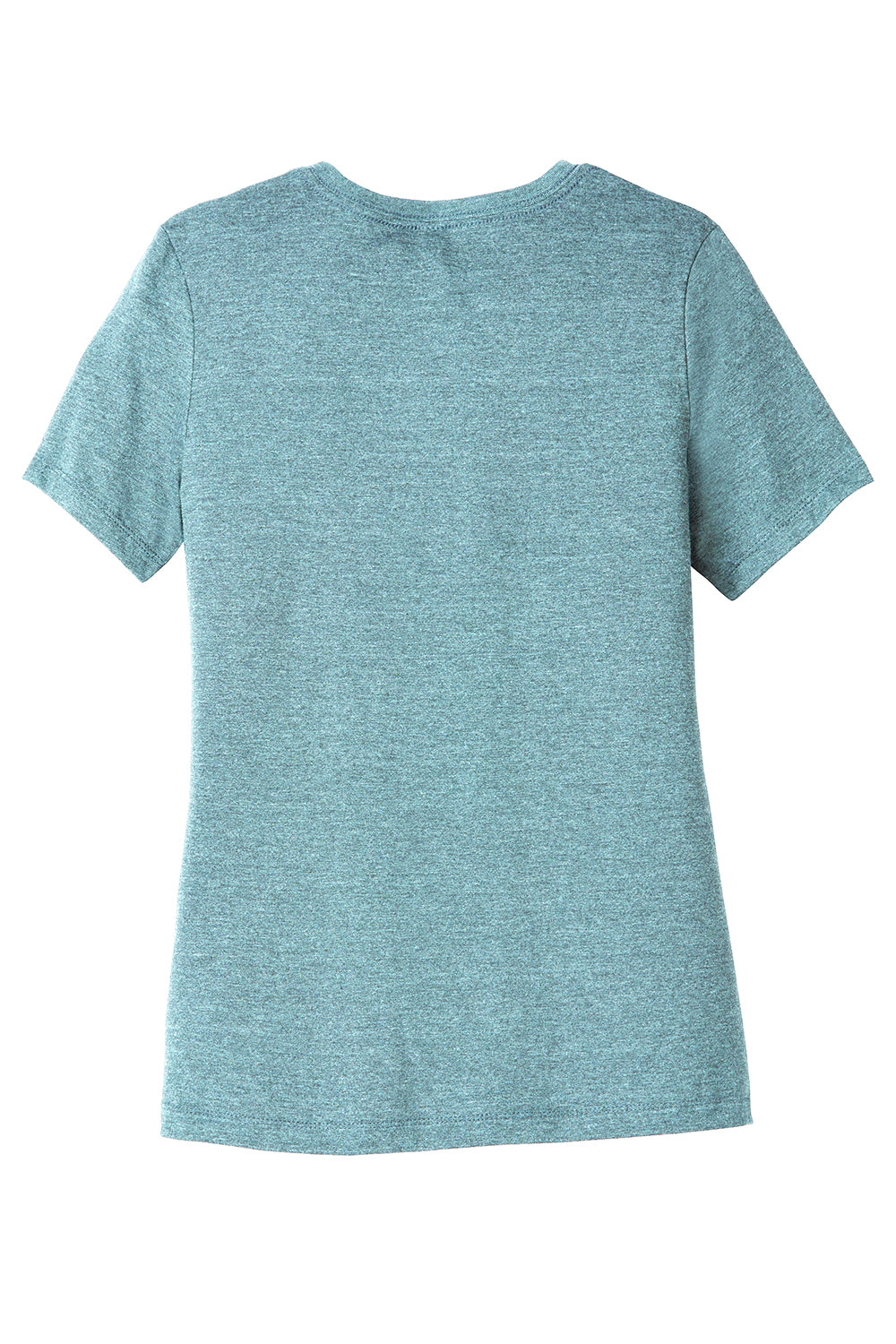 Bella + Canvas BC6400CVC/6400CVC Womens CVC Short Sleeve Crewneck T-Shirt Heather Blue Lagoon Flat Back