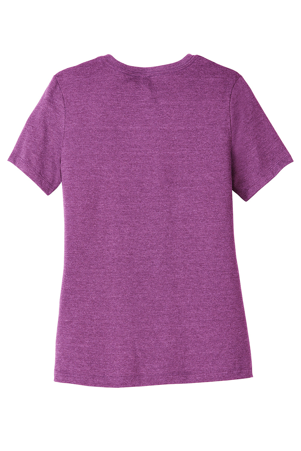 Bella + Canvas BC6400CVC/6400CVC Womens CVC Short Sleeve Crewneck T-Shirt Heather Magenta Flat Back
