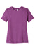 Bella + Canvas BC6400CVC/6400CVC Womens CVC Short Sleeve Crewneck T-Shirt Heather Magenta Flat Front
