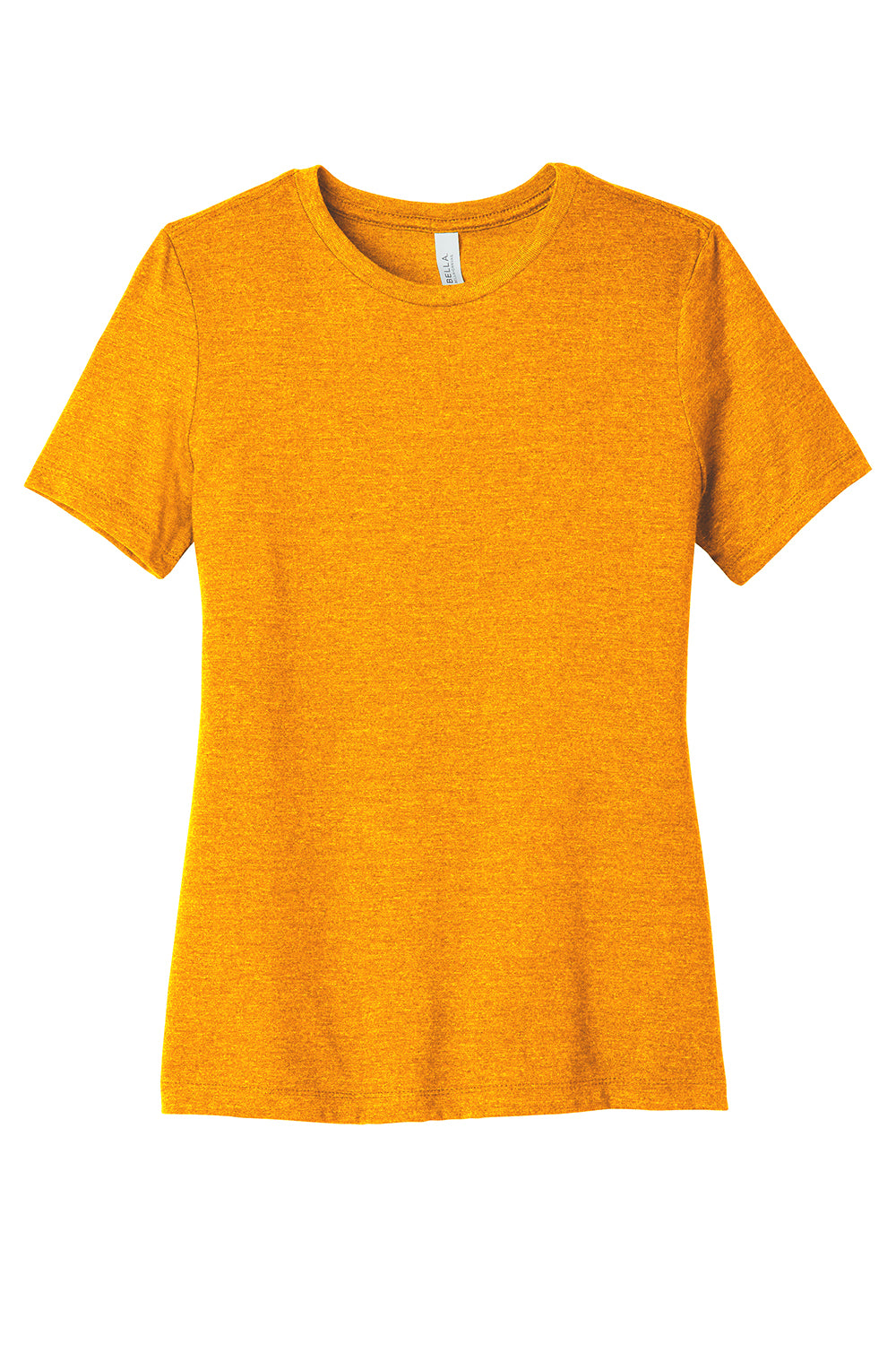 Bella + Canvas BC6400CVC/6400CVC Womens CVC Short Sleeve Crewneck T-Shirt Heather Marmalade Flat Front