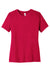 Bella + Canvas BC6400CVC/6400CVC Womens CVC Short Sleeve Crewneck T-Shirt Heather Red Flat Front