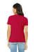 Bella + Canvas BC6400CVC/6400CVC Womens CVC Short Sleeve Crewneck T-Shirt Heather Red Model Back