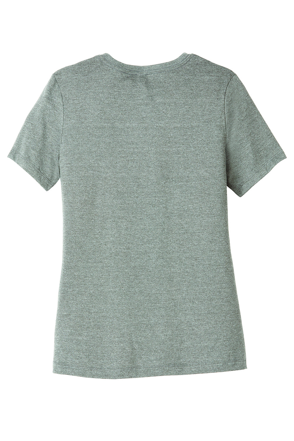 Bella + Canvas BC6400CVC/6400CVC Womens CVC Short Sleeve Crewneck T-Shirt Heather Sage Green Flat Back