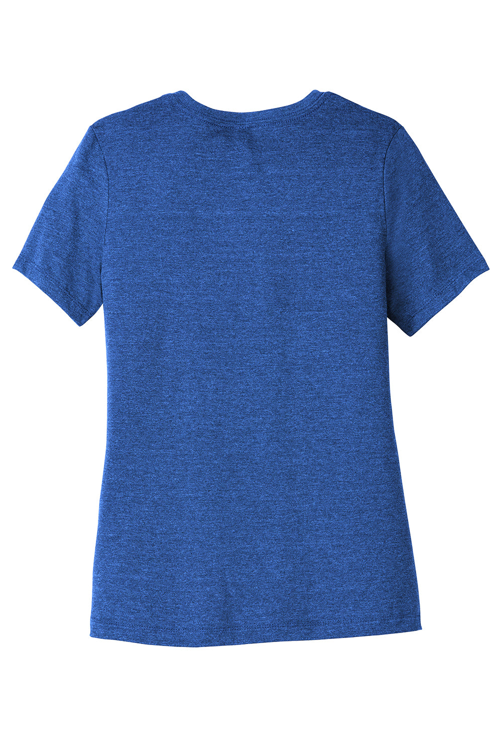 Bella + Canvas BC6400CVC/6400CVC Womens CVC Short Sleeve Crewneck T-Shirt Heather True Royal Blue Flat Back