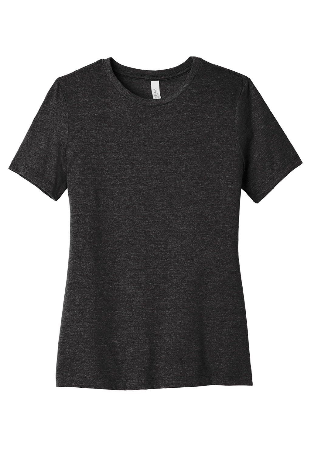 Bella + Canvas BC6413/6413 Womens Short Sleeve Crewneck T-Shirt Charcoal Black Flat Front