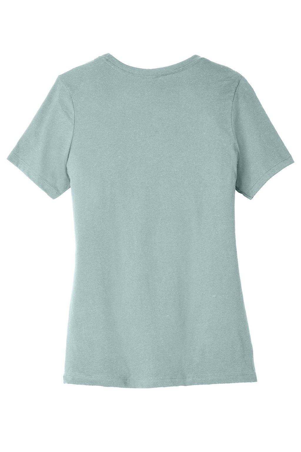 Bella + Canvas BC6413/6413 Womens Short Sleeve Crewneck T-Shirt Dusty Blue Flat Back