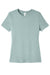 Bella + Canvas BC6413/6413 Womens Short Sleeve Crewneck T-Shirt Dusty Blue Flat Front