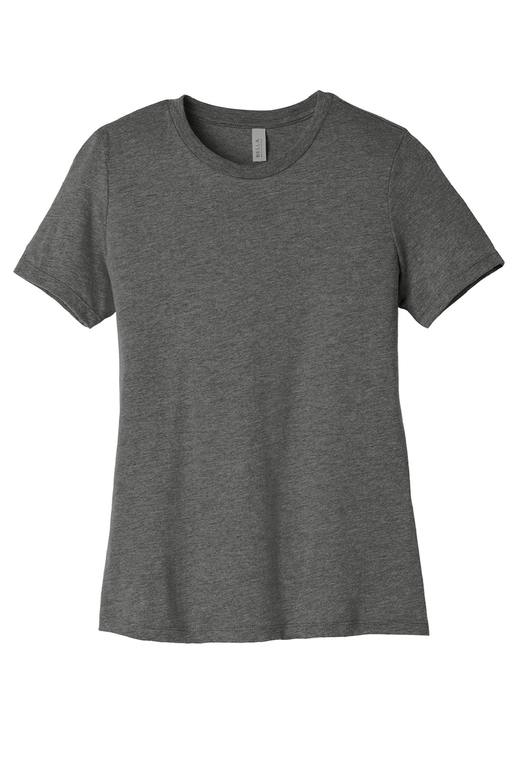 Bella + Canvas BC6413/6413 Womens Short Sleeve Crewneck T-Shirt Grey Flat Front