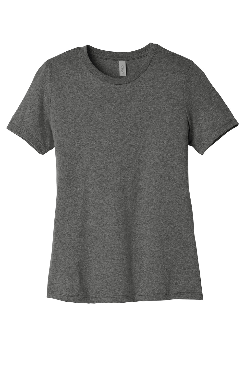 Bella + Canvas BC6413 Womens Short Sleeve Crewneck T-Shirt Grey Flat Front