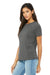 Bella + Canvas BC6413/6413 Womens Short Sleeve Crewneck T-Shirt Grey Model 3Q