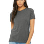 Bella + Canvas Womens Short Sleeve Crewneck T-Shirt - Grey