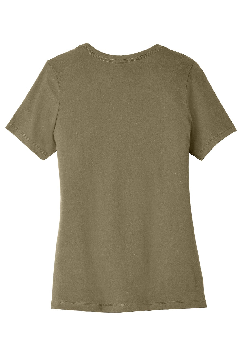 Bella + Canvas BC6413/6413 Womens Short Sleeve Crewneck T-Shirt Olive Green Flat Back