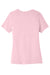 Bella + Canvas BC6413 Womens Short Sleeve Crewneck T-Shirt Pink Flat Back