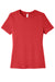 Bella + Canvas BC6413 Womens Short Sleeve Crewneck T-Shirt Red Flat Front