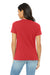 Bella + Canvas BC6413/6413 Womens Short Sleeve Crewneck T-Shirt Red Model Back