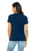 Bella + Canvas BC6413/6413 Womens Short Sleeve Crewneck T-Shirt Solid Navy Blue Model Back