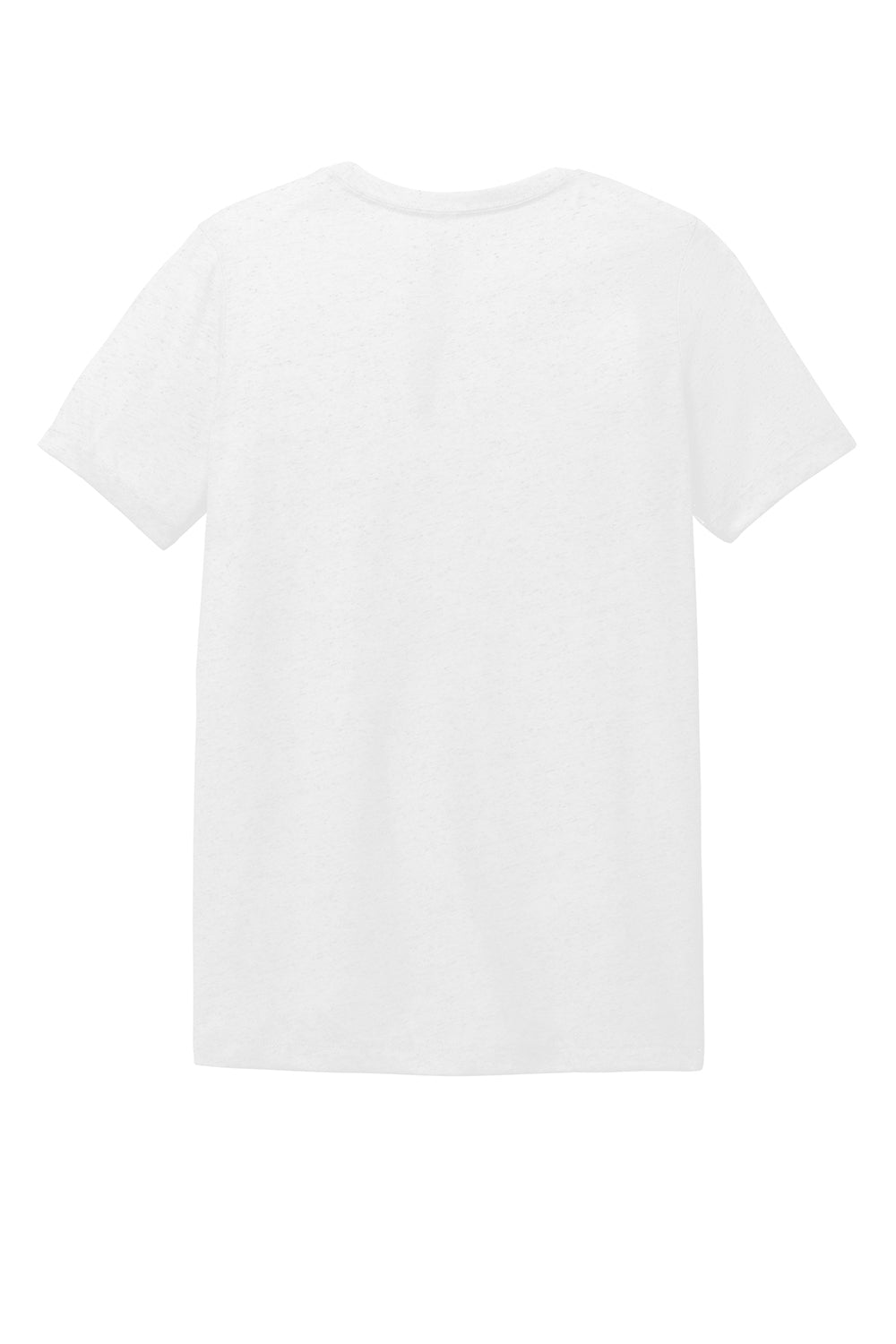 Bella + Canvas BC6413 Womens Short Sleeve Crewneck T-Shirt Solid White Flat Back