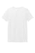 Bella + Canvas BC6413 Womens Short Sleeve Crewneck T-Shirt Solid White Flat Back