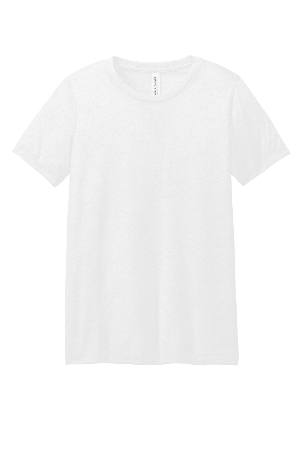 Bella + Canvas BC6413/6413 Womens Short Sleeve Crewneck T-Shirt Solid White Flat Front