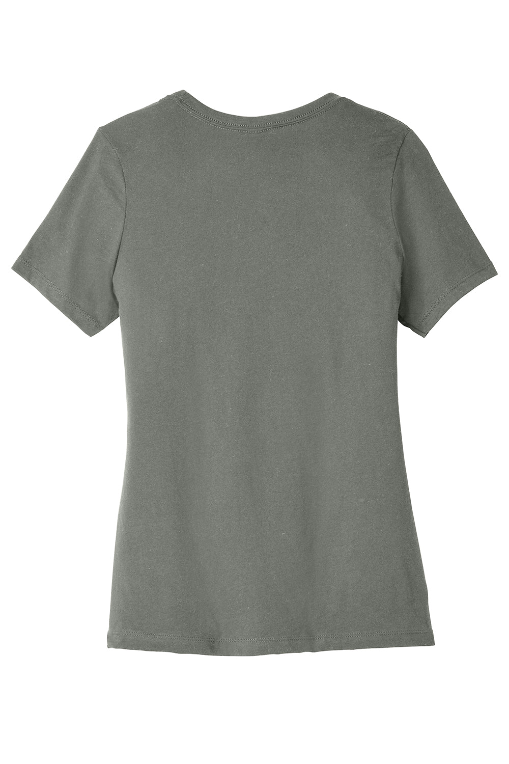 Bella + Canvas BC6413 Womens Short Sleeve Crewneck T-Shirt Storm Grey Flat Back