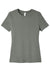 Bella + Canvas BC6413 Womens Short Sleeve Crewneck T-Shirt Storm Grey Flat Front