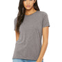 Bella + Canvas Womens Short Sleeve Crewneck T-Shirt - Storm Grey