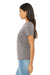 Bella + Canvas BC6413 Womens Short Sleeve Crewneck T-Shirt Storm Grey Model Side