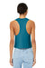Bella + Canvas BC6682/6682 Womens Cropped Tank Top Heather Deep Teal Blue Model Back