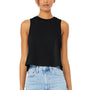 Bella + Canvas Womens Cropped Tank Top - Solid Black