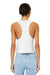Bella + Canvas BC6682/6682 Womens Cropped Tank Top Solid White Model Back