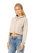 Bella + Canvas BC7502/7502 Womens Cropped Fleece Hooded Sweatshirt Hoodie Heather Dust Model 3Q