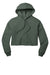 Bella + Canvas BC7502/B7502/7502 Womens Cropped Fleece Hooded Sweatshirt Hoodie Military Green Flat Front
