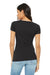 Bella + Canvas BC8413/8413 Womens Short Sleeve Crewneck T-Shirt Heather Black Model Back