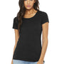 Bella + Canvas Womens Short Sleeve Crewneck T-Shirt - Heather Black - Closeout