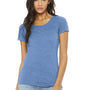 Bella + Canvas Womens Short Sleeve Crewneck T-Shirt - Blue