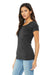 Bella + Canvas BC8413/8413 Womens Short Sleeve Crewneck T-Shirt Charcoal Black Model 3Q